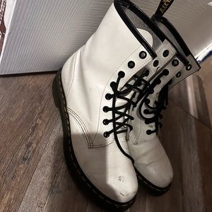 white dr marten boots, only worn a handful of times